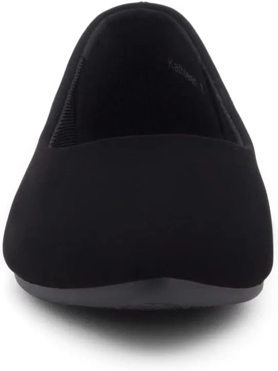 Shoe Land Womens SL-Kathleen Ballet Flats Pointed Toe Flat Shoes Classic Ballerina Comfort Dressy Shoes for Daily Work Office