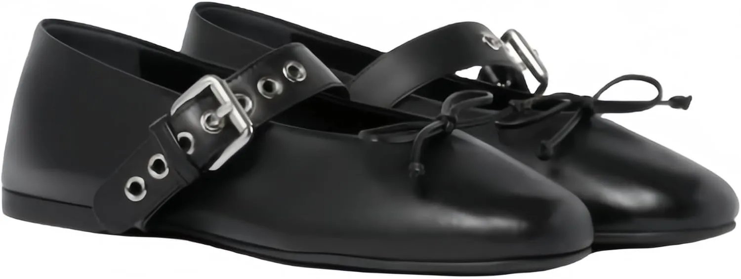 Silver Flats for Women Rhinestone Round Toe Ballet Flats Shoes Women Rubber Sole Casual Dress Up