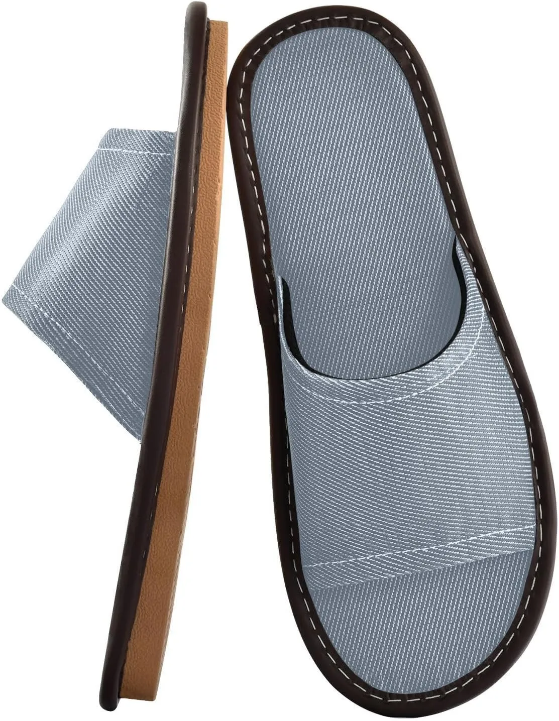 Slate Gray Men Women's House Slippers Summer Beach Sandals for Outdoor Beach Home