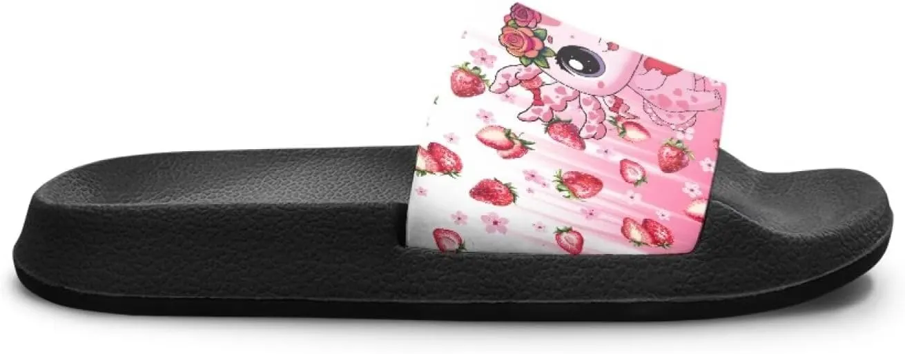 Slide Sandals for Girls Lightweight Summer Slippers Suitable Beach, Pool