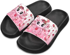 Slide Sandals for Girls Lightweight Summer Slippers Suitable Beach, Pool