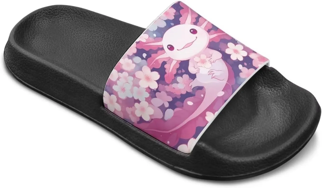 Slide Sandals for Girls Lightweight Summer Slippers Suitable Beach, Pool
