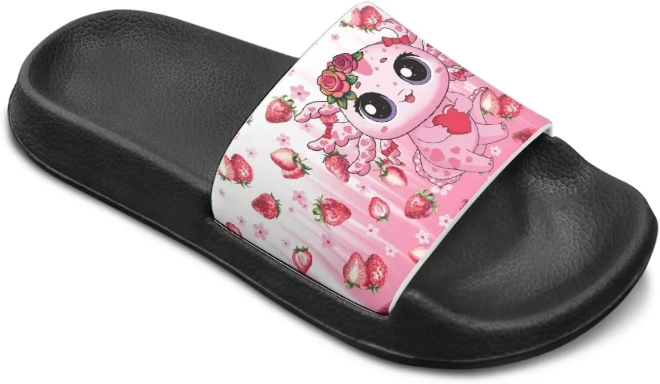 Slide Sandals for Girls Lightweight Summer Slippers Suitable Beach, Pool