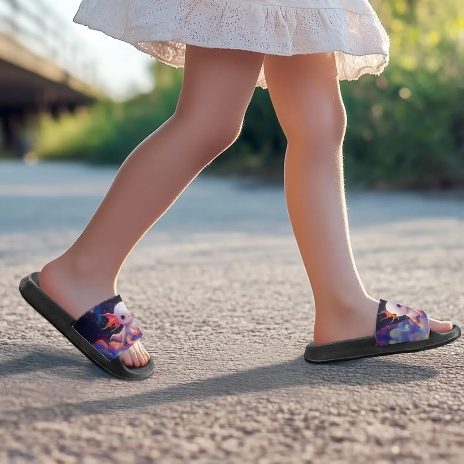 Slides for Kids Summer Slippers Lightweight Beach Sandals for Teen Girls