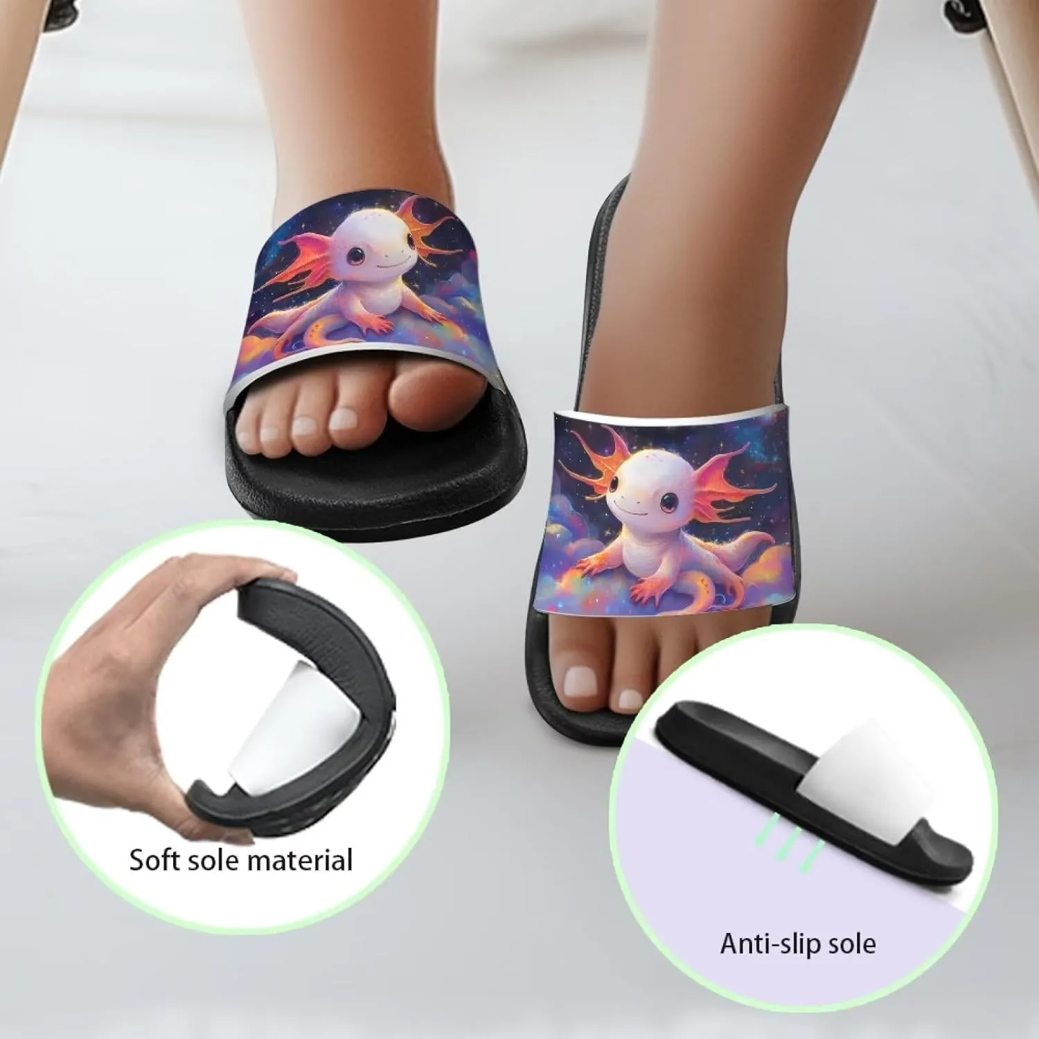 Slides for Kids Summer Slippers Lightweight Beach Sandals for Teen Girls