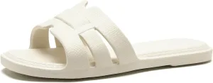 Slides for Women Comfortable Open Toe Shower Slippers Waterproof Slide Sandals Indoor and Outdoor