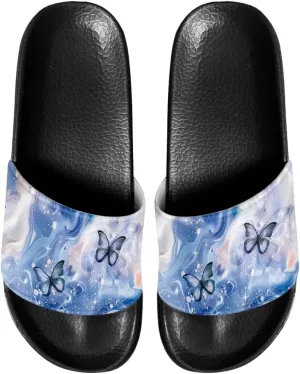 Slides for Women Men Pillow Slippers Non-Slip Bathroom Shower Sandals Soft EVA Sole Indoor and Outdoor Slides