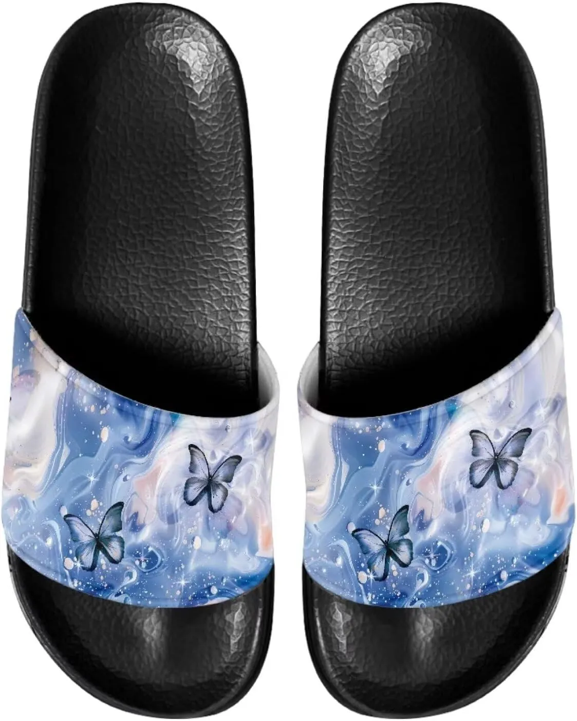 Slides for Women Men Pillow Slippers Non-Slip Bathroom Shower Sandals Soft EVA Sole Indoor and Outdoor Slides