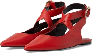 Slingback Flats for Women Closed Pointed Toe Flats Dressy Mary Jane Balllet Flats Casual Ankle Strap Low Heel Dress Shoes for Women