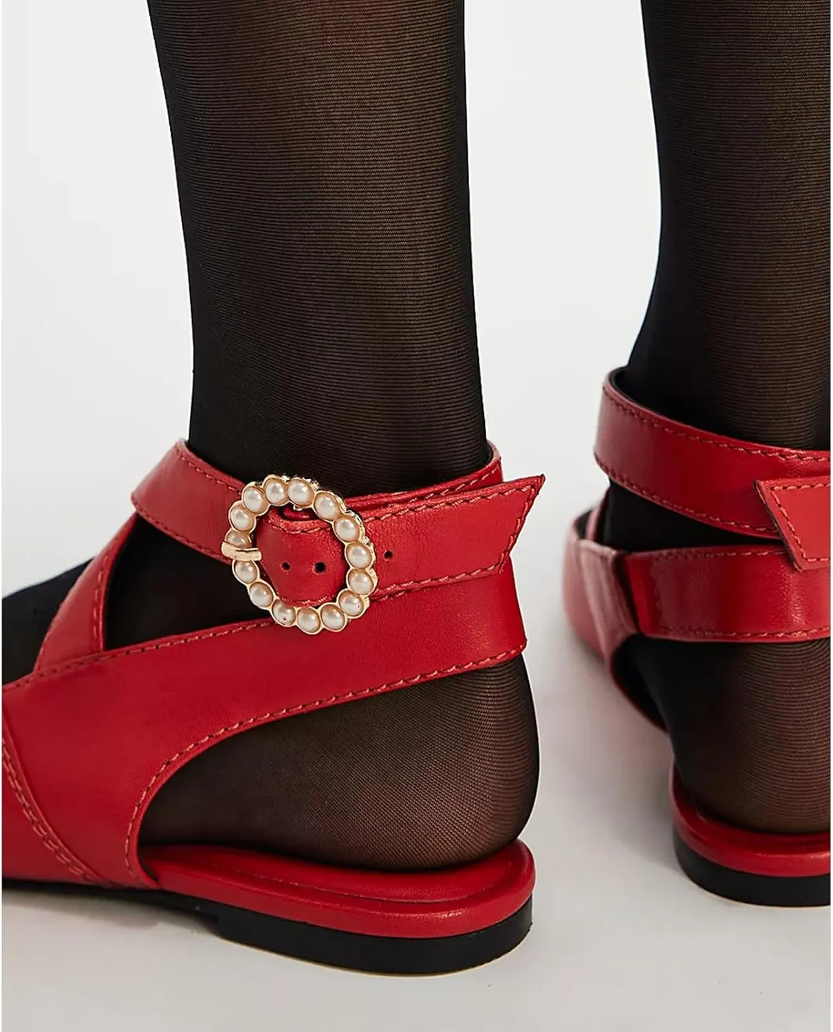 Slingback Flats for Women Closed Pointed Toe Flats Dressy Mary Jane Balllet Flats Casual Ankle Strap Low Heel Dress Shoes for Women