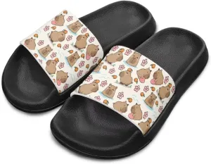 Slip On Slippers Lightweight Kids Sandals for Boys Girls Open Toe Design Comfort Drying Shower Slides
