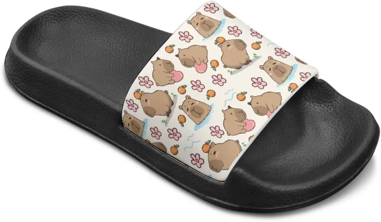 Slip On Slippers Lightweight Kids Sandals for Boys Girls Open Toe Design Comfort Drying Shower Slides