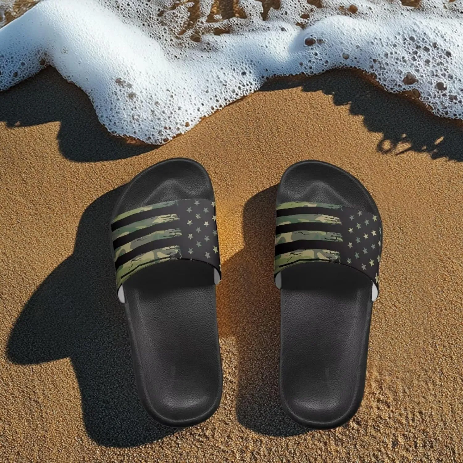 Slippers for Women Men Non Slip Quick Drying Shower Slides Bathroom Sandals EVA Flat Sandals