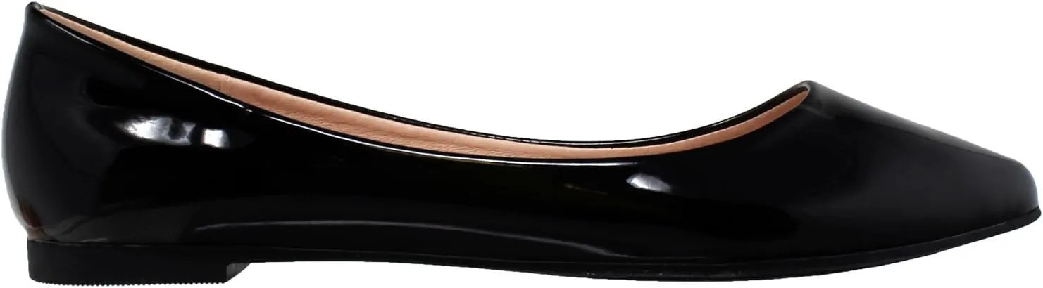 SOBEYO Women Ballet Flats Pointed Toe Slip On Closed Toe Shoes
