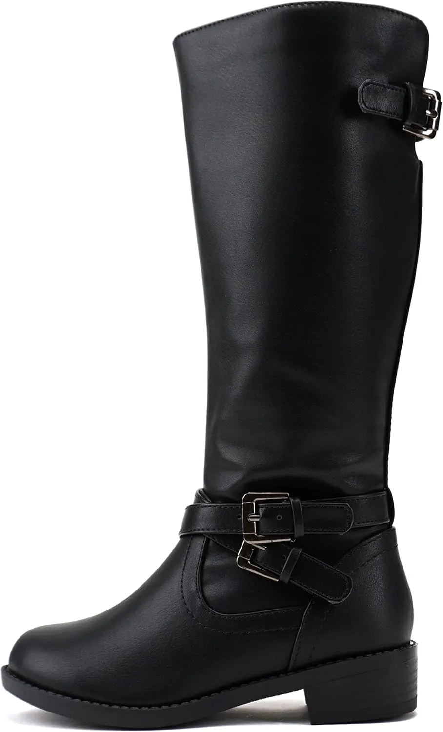 Soda “BIO-II” Kids/Girls/Children Low Heel Fashion Knee/Calf High Riding Boots