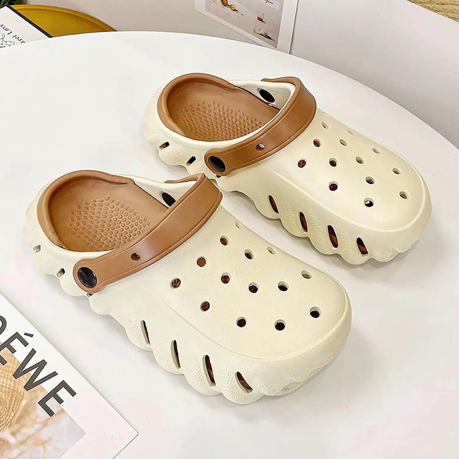 Solaud Women Men Comfortable Clogs Shoes Soft Breathable Non-Slip Unisex Garden Outdoor Beach Clog Sandals