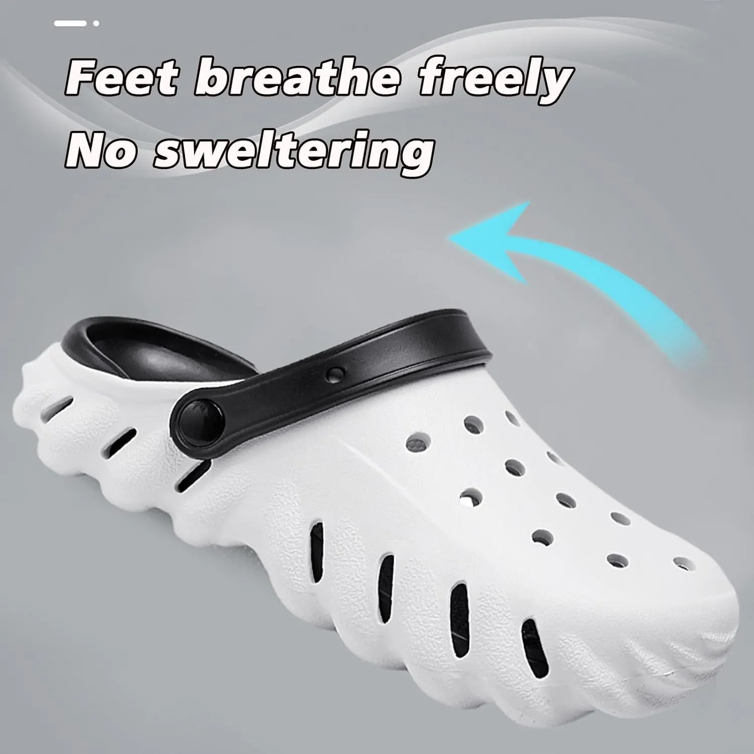 Solaud Women Men Comfortable Clogs Shoes Soft Breathable Non-Slip Unisex Garden Outdoor Beach Clog Sandals