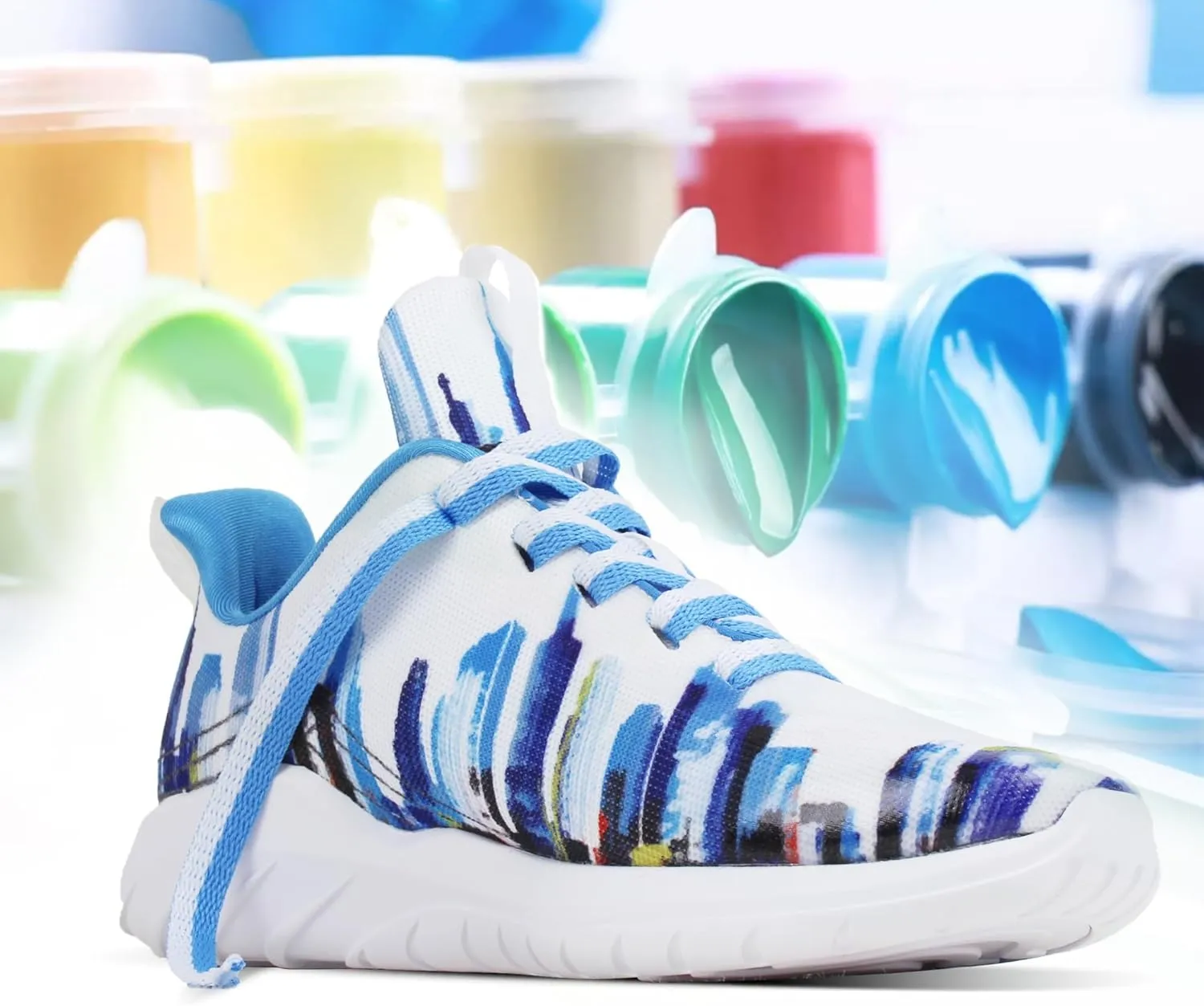 Soulsfeng Kids Tennis Shoes Lightweight Breathable Boys Running Shoe Fashion Walking Sneakers for Girls (Little Kid/Big Kid)