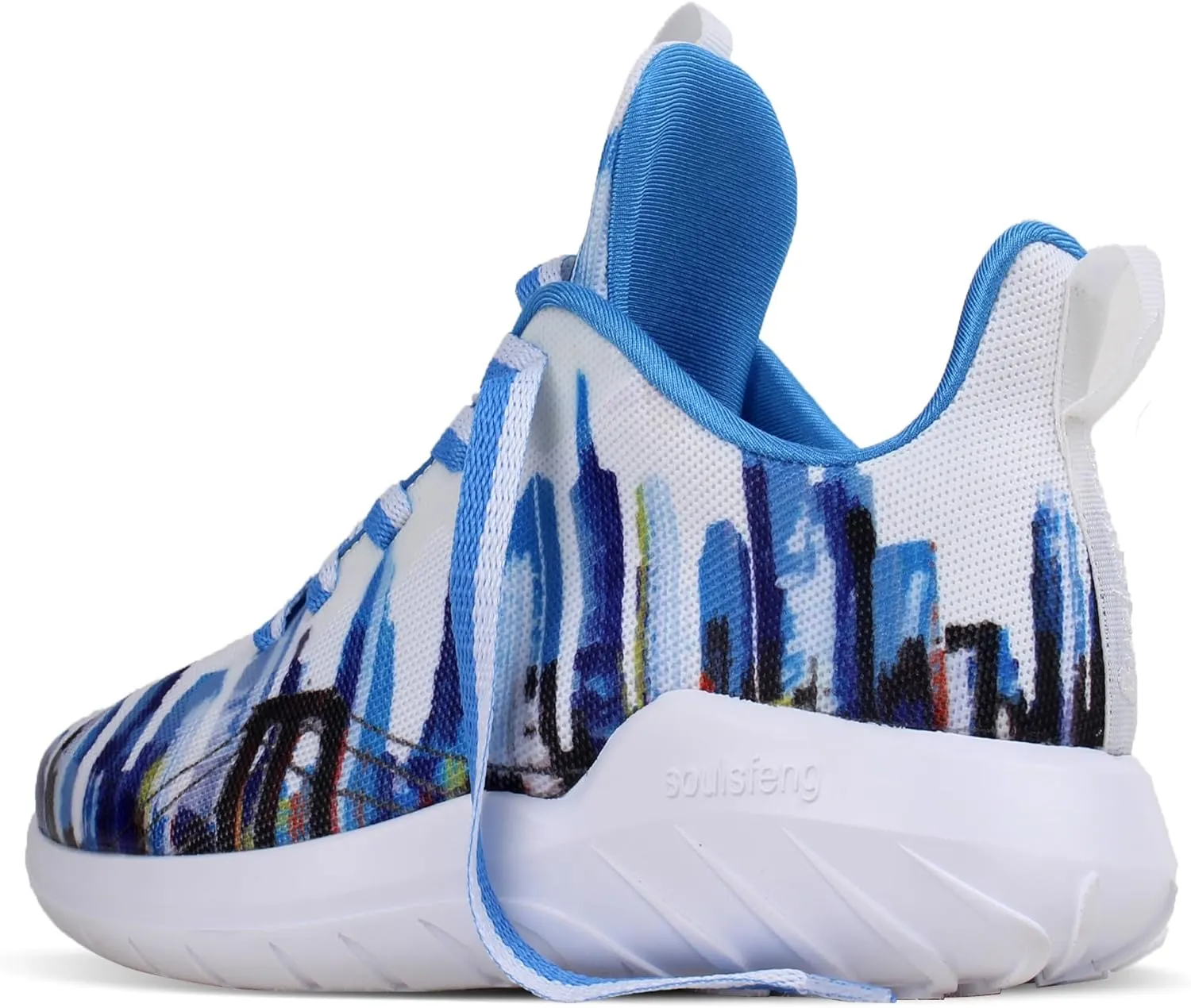 Soulsfeng Kids Tennis Shoes Lightweight Breathable Boys Running Shoe Fashion Walking Sneakers for Girls (Little Kid/Big Kid)