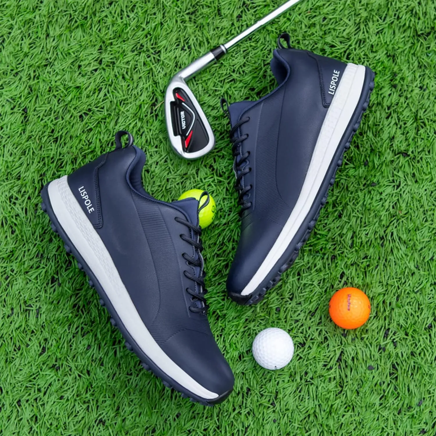 Spikeless Golf Shoes Men Waterproof Golf Shoes Comfortable Breathable Golf Footwear Mens Golf Sneakers Golf Walking Shoes