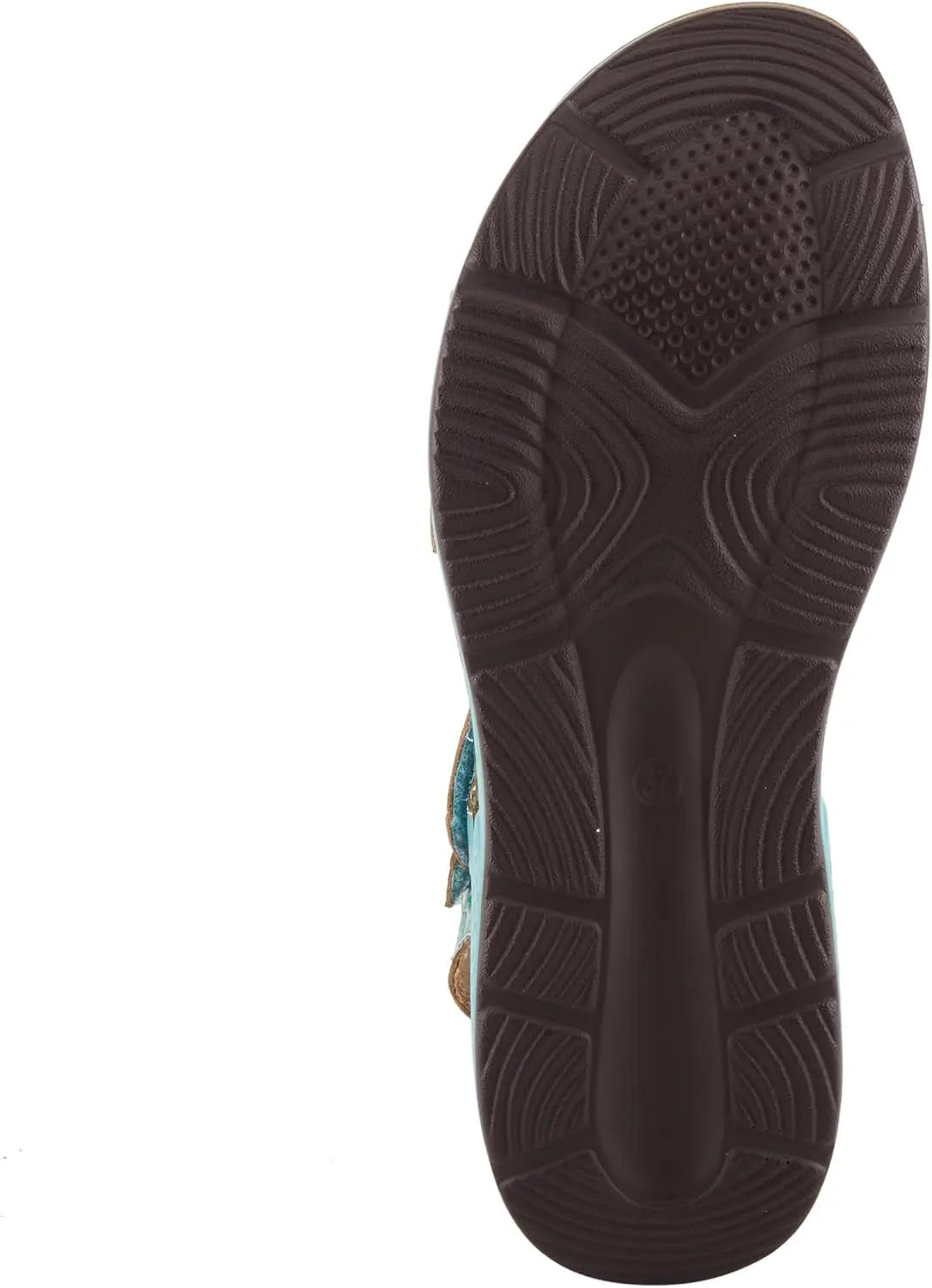 Spring Step L'Artiste Women's Anneka Hand-Painted Athleisure Sandals - Lightweight Floral Design with Adjustable Hook and Loop Closures