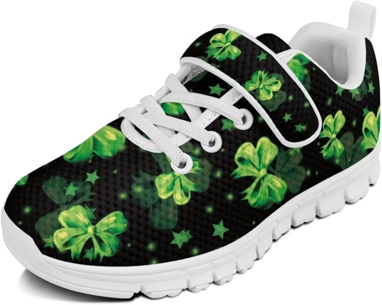 St. Patrick's Day Slip On Shoes for Girls Leaves Sneakers Size 11-2.5