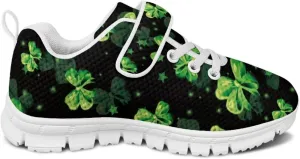 St. Patrick's Day Slip On Shoes for Girls Leaves Sneakers Size 11-2.5