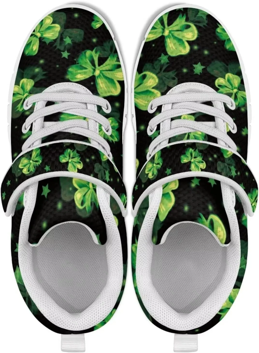 St. Patrick's Day Slip On Shoes for Girls Leaves Sneakers Size 11-2.5