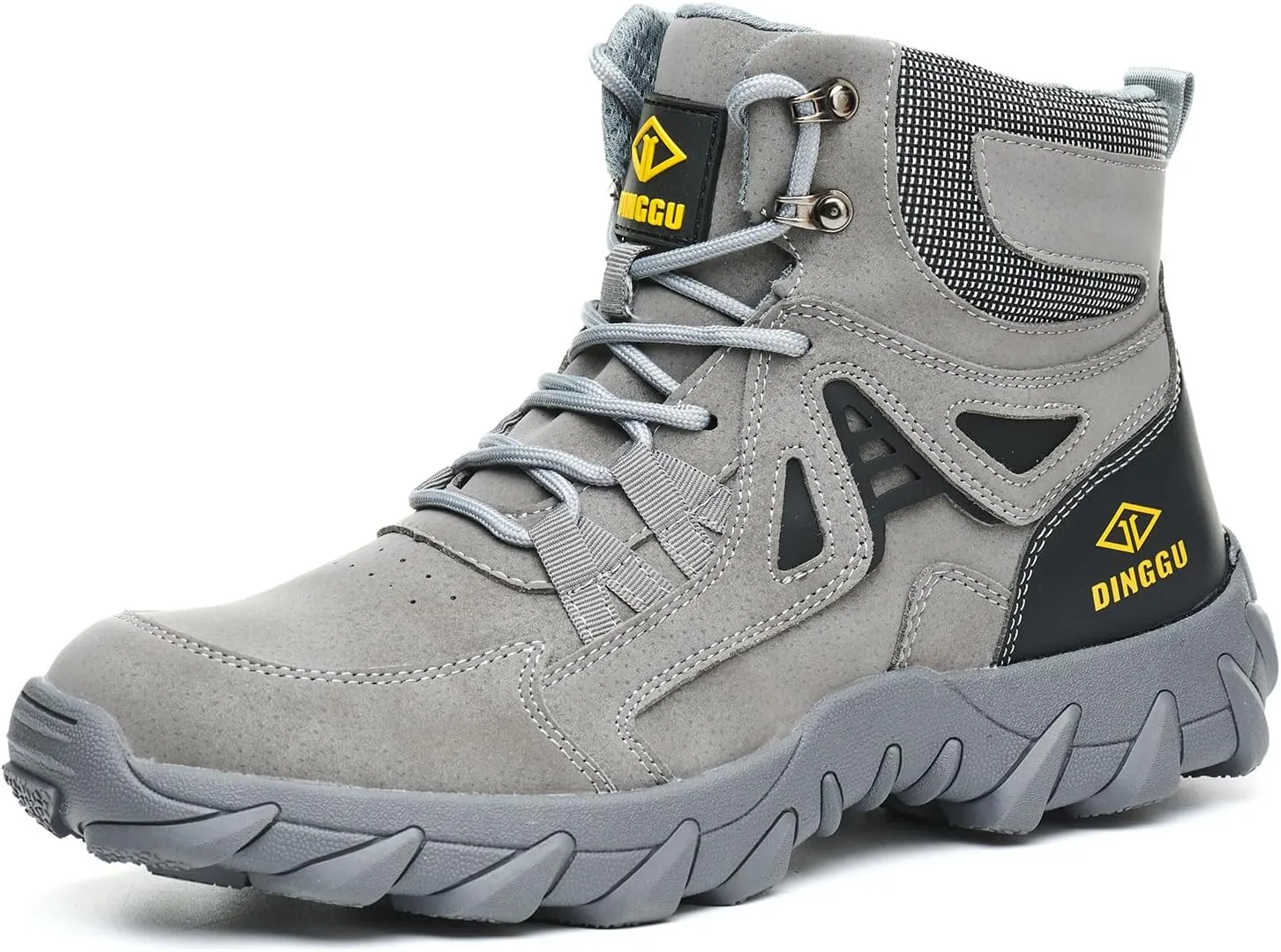 Steel Toe Boots for Men Safety Work Boots Comfortable，Indestructible Industrial & Construction Shoes Mens Composite Toe Boots