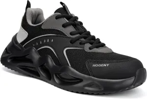 Steel Toe Shoes for Men Women Safety Work Sneakers Indestructible Comfortable Lightweight Breathable Construction Sneakers Anti Smashing Puncture Proof Air Cushion