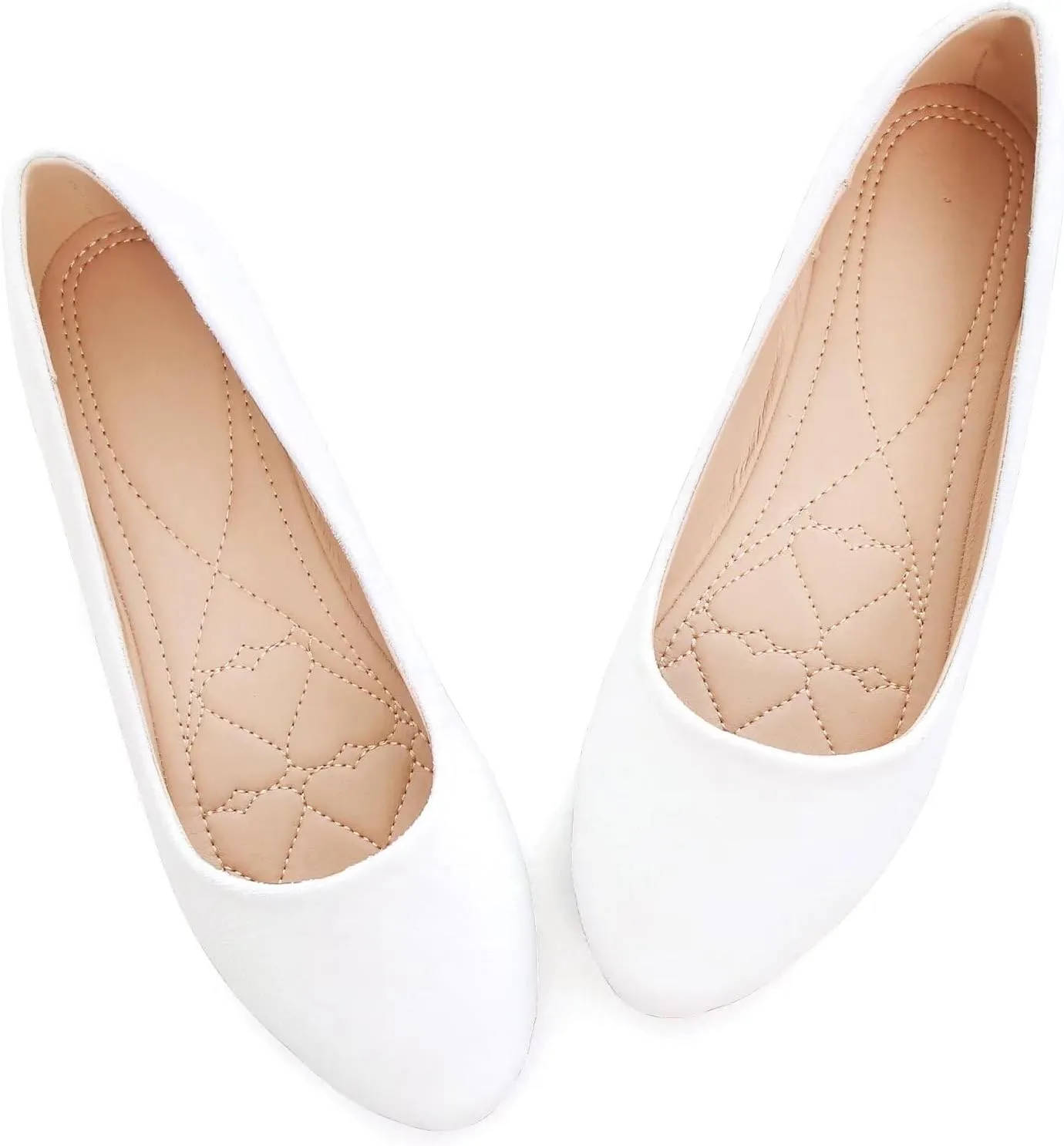 Stunner Women Cute Slip-On Ballet Shoes Soft Solid Classic Pointed Toe Flats