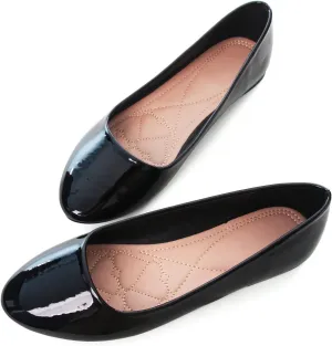 Stunner Women Cute Slip-On Ballet Shoes Soft Solid Classic Pointed Toe Flats