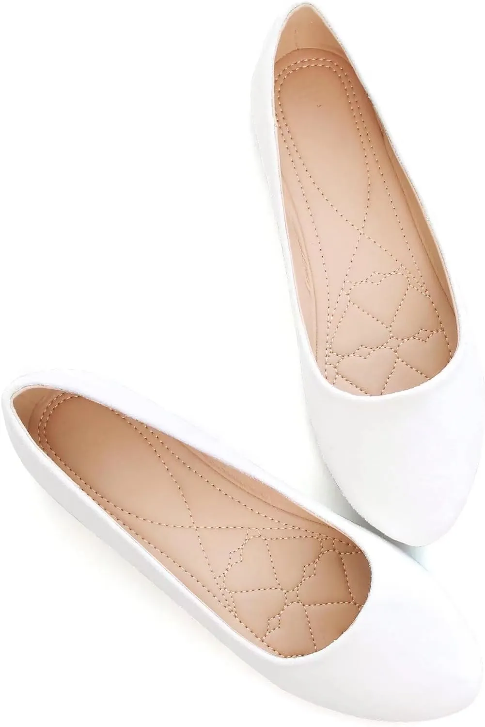 Stunner Women Cute Slip-On Ballet Shoes Soft Solid Classic Pointed Toe Flats