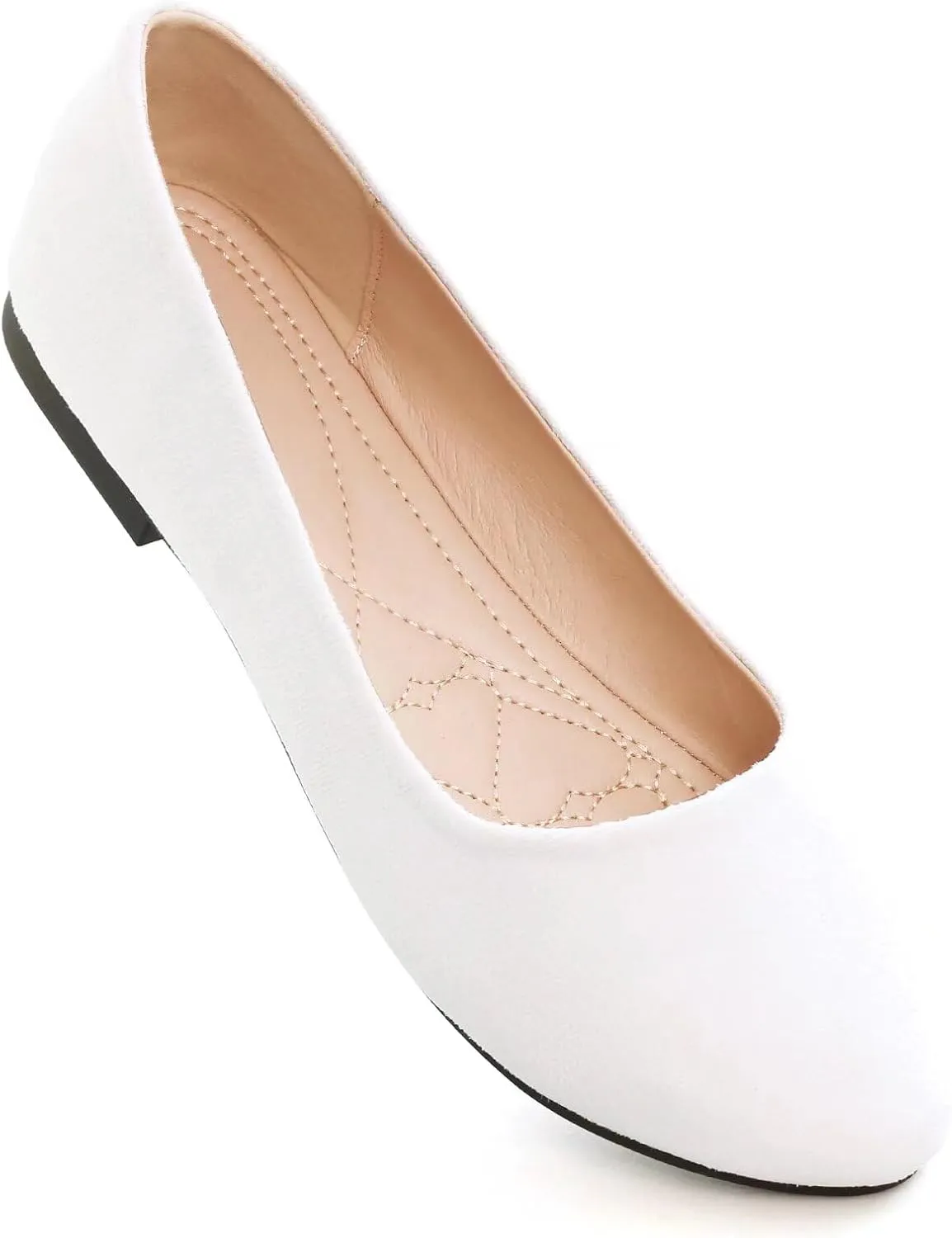 Stunner Women Cute Slip-On Ballet Shoes Soft Solid Classic Pointed Toe Flats