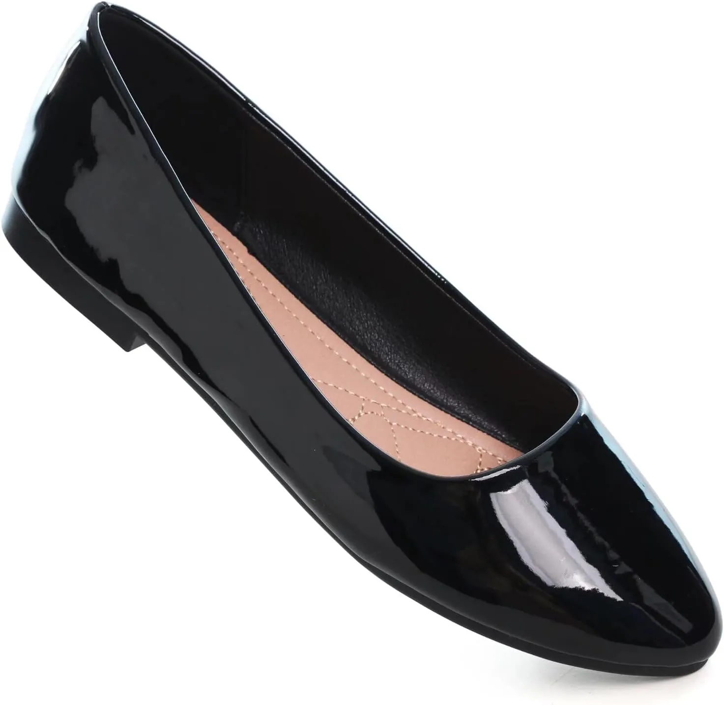 Stunner Women Cute Slip-On Ballet Shoes Soft Solid Classic Pointed Toe Flats