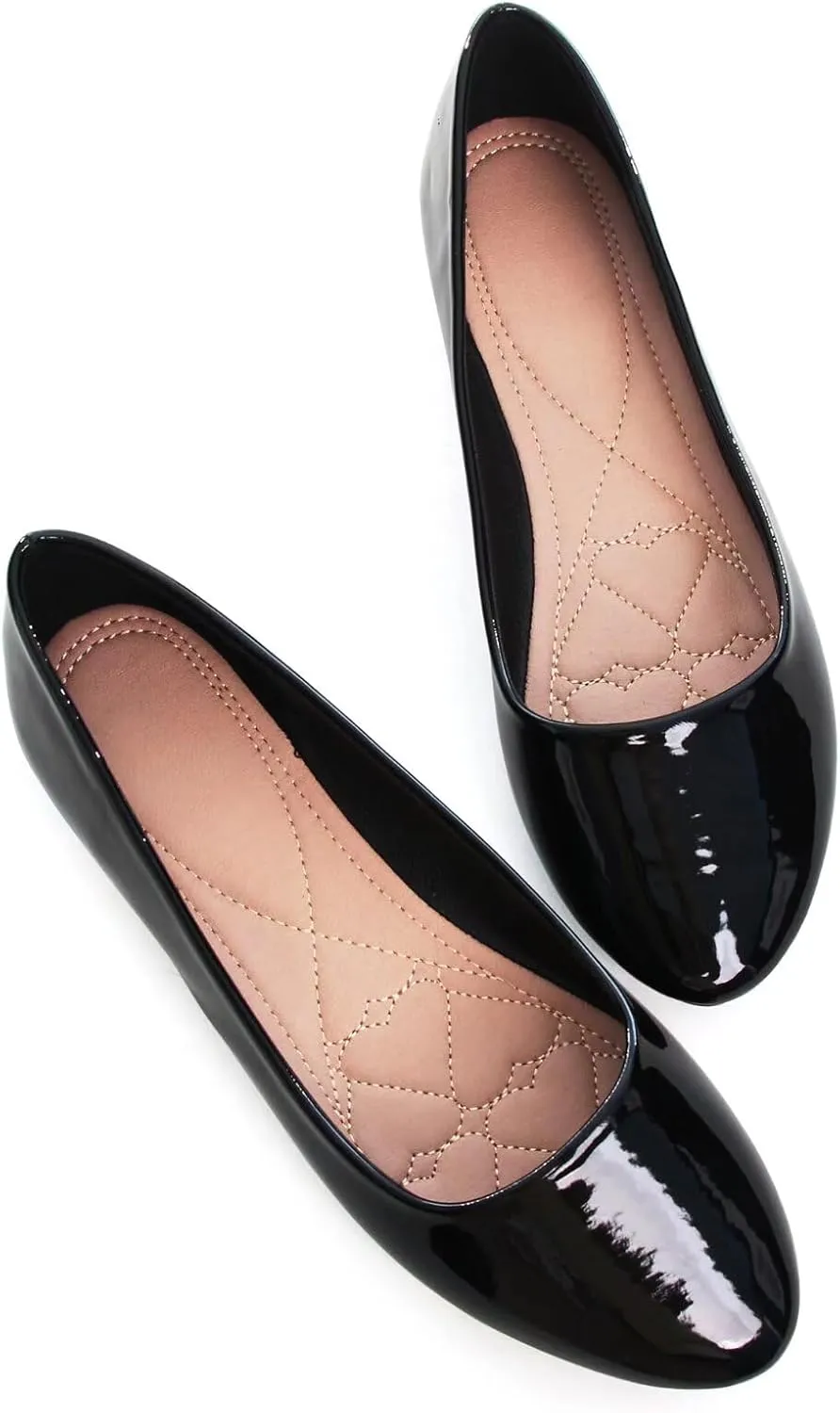 Stunner Women Cute Slip-On Ballet Shoes Soft Solid Classic Pointed Toe Flats