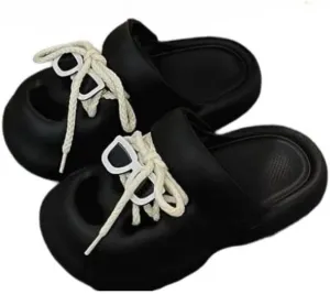 Sunglasses Cushion slippers travel for women open toe slippers for Women Pillow Cloud Slides Non Slip Quick Drying Shower Bathroom Sandals Ultra Thick Sole Bedroom Shoes, 5.5, White