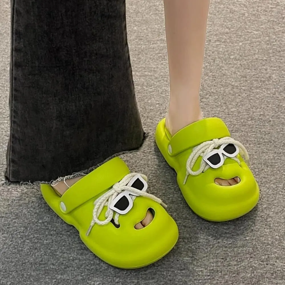 Sunglasses Cushion slippers travel for women open toe slippers for Women Pillow Cloud Slides Non Slip Quick Drying Shower Bathroom Sandals Ultra Thick Sole Bedroom Shoes, 5.5, White