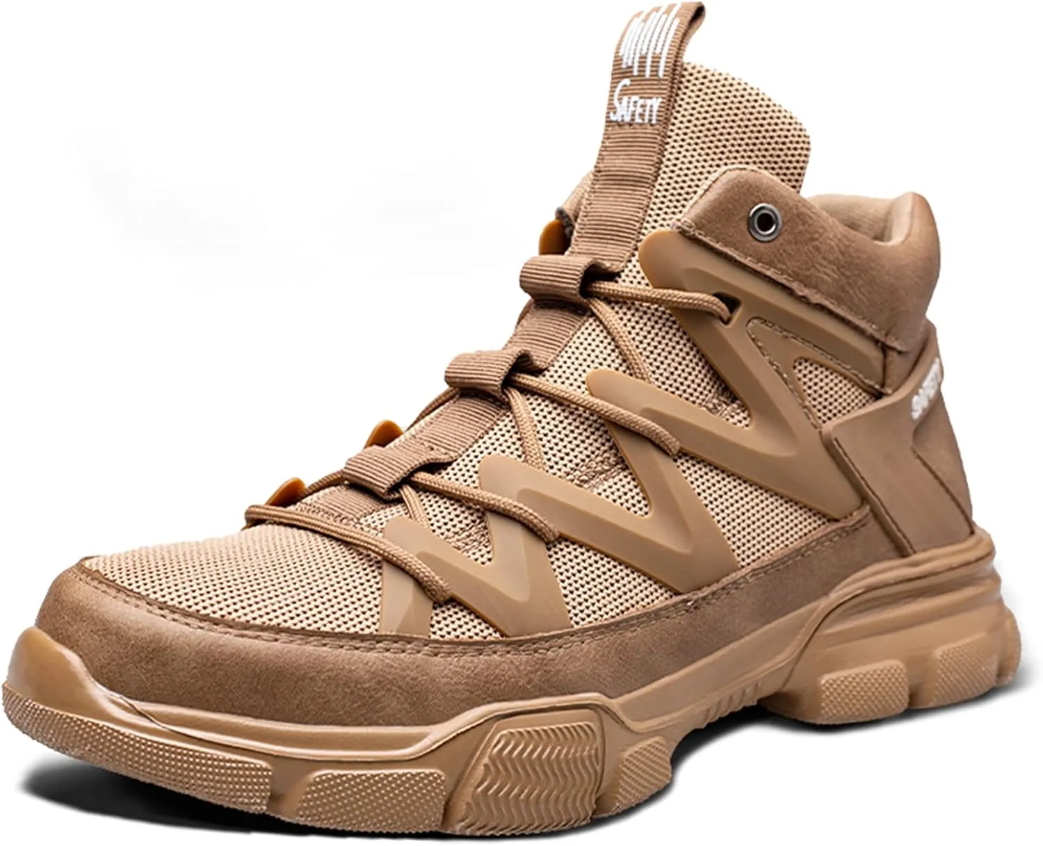 SYLPHID Steel Toe Boots for Men Safety Shoes for Women Work Sneakers Slip Resistant