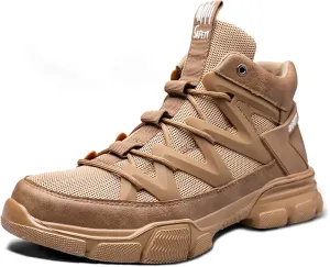 SYLPHID Steel Toe Boots for Men Safety Shoes for Women Work Sneakers Slip Resistant