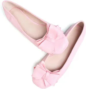 TANGNEST Women Cute Bowknot Flats Soft Slip On Dress Comfort Square Toe Flats