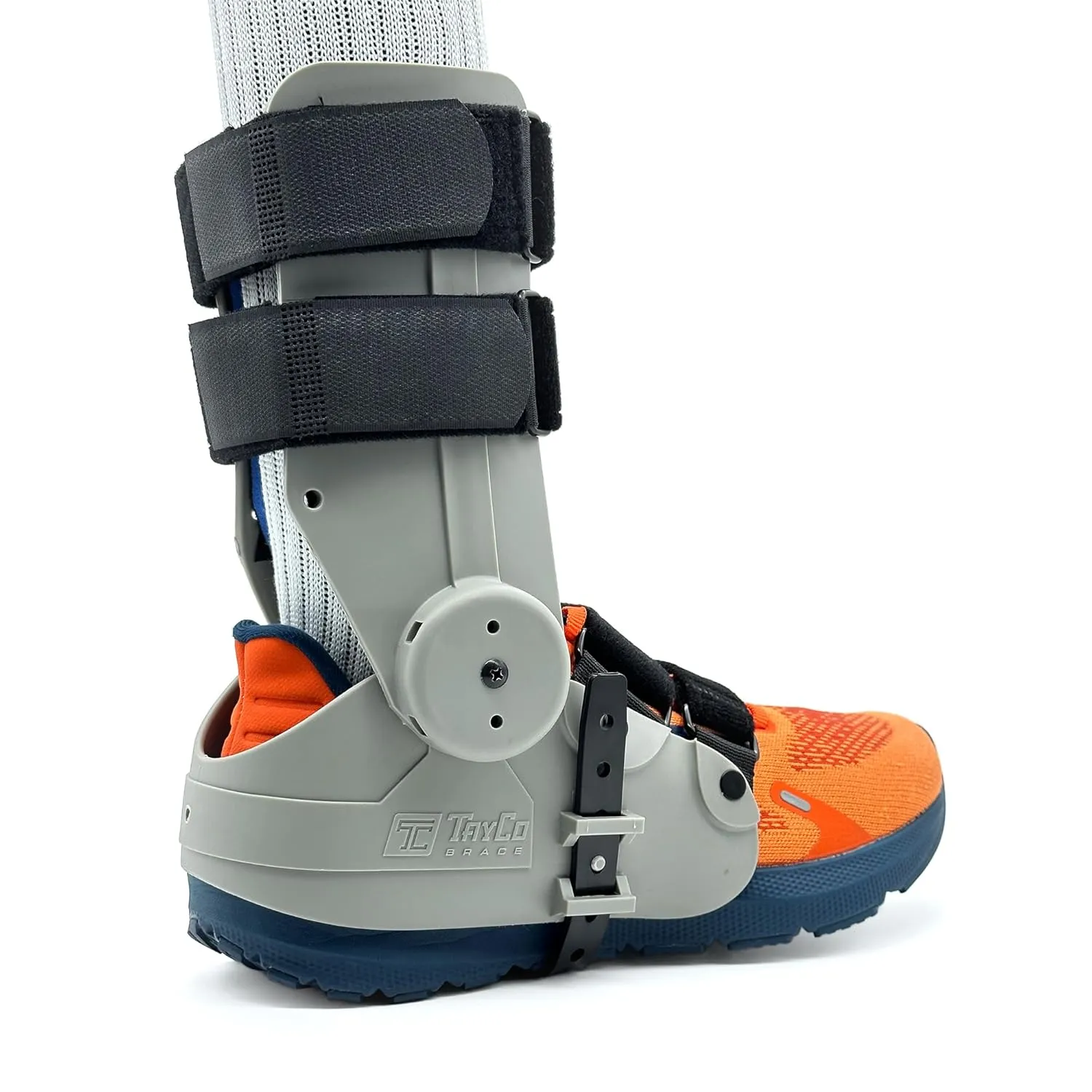 TayCo Over-the-Shoe RecoverX Ankle Brace, Alternative to Walking Boot and other AFOs, Adjustable External Ankle Support Brace, Unisex, Comfortable, Stable, Improve Gait and Balance (Medium, Right)