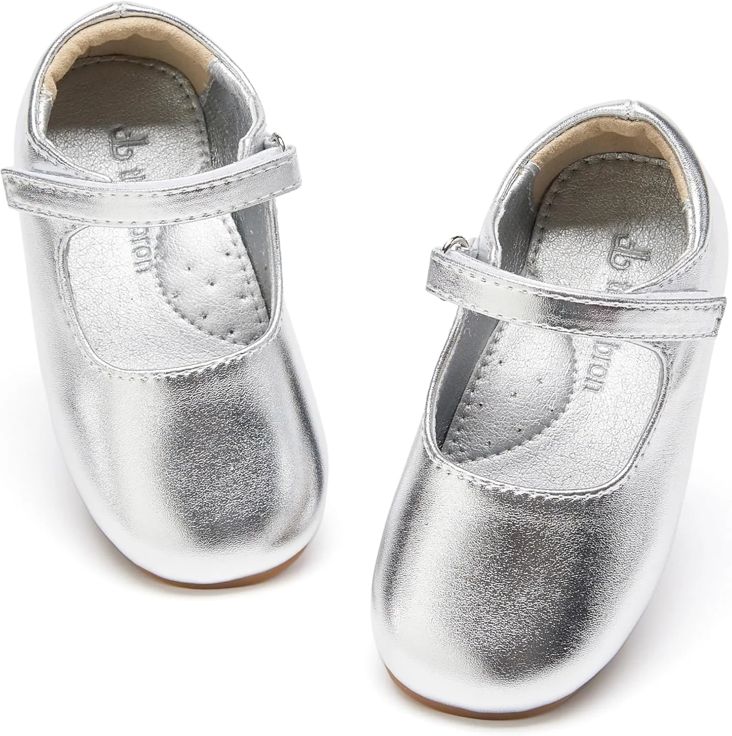 THEE BRON Little Girls Princess Shoes 3-12 Years Ballet Flats Soft Non-Slip Dress Shoes for Wide Feet