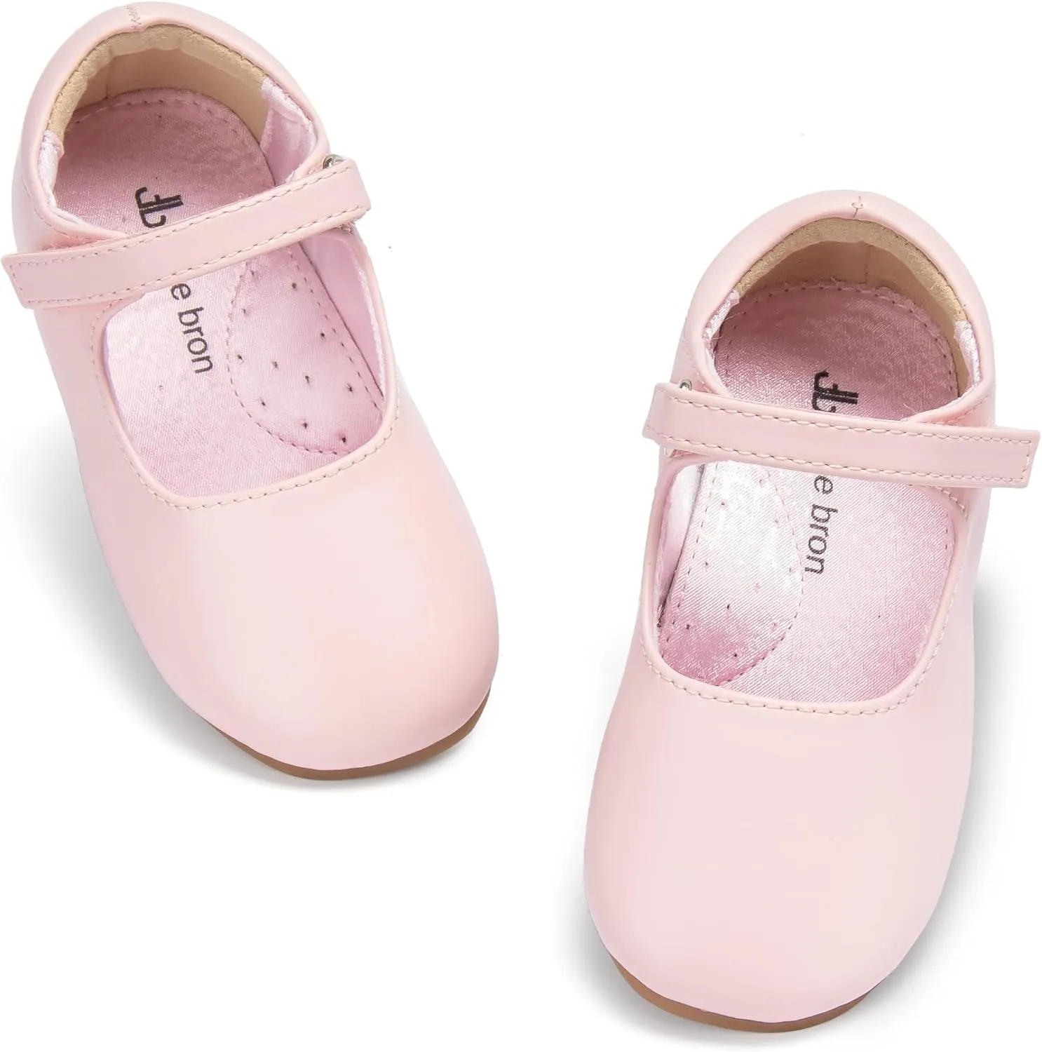 THEE BRON Little Girls Princess Shoes 3-12 Years Ballet Flats Soft Non-Slip Dress Shoes for Wide Feet