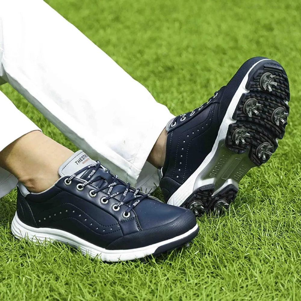 THESTRON 2021 Men Golf Shoes Professional Spikes Golf Sport Sneakers Waterproof Mens Trainers Golfing