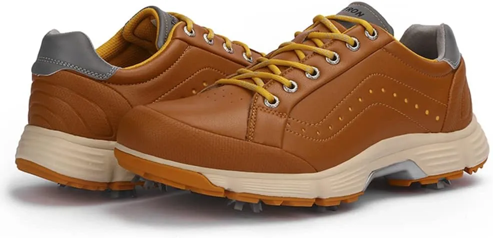 THESTRON 2021 Men Golf Shoes Professional Spikes Golf Sport Sneakers Waterproof Mens Trainers Golfing