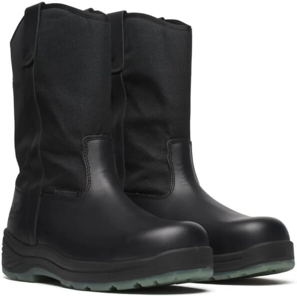 Thorogood Thoro-Flex 10” Black Safety Toe Work Boots for Men and Women - Made from Full-Grain Leather with Composite Toe and Slip-, Oil-, and Puncture-Resistant Outsole