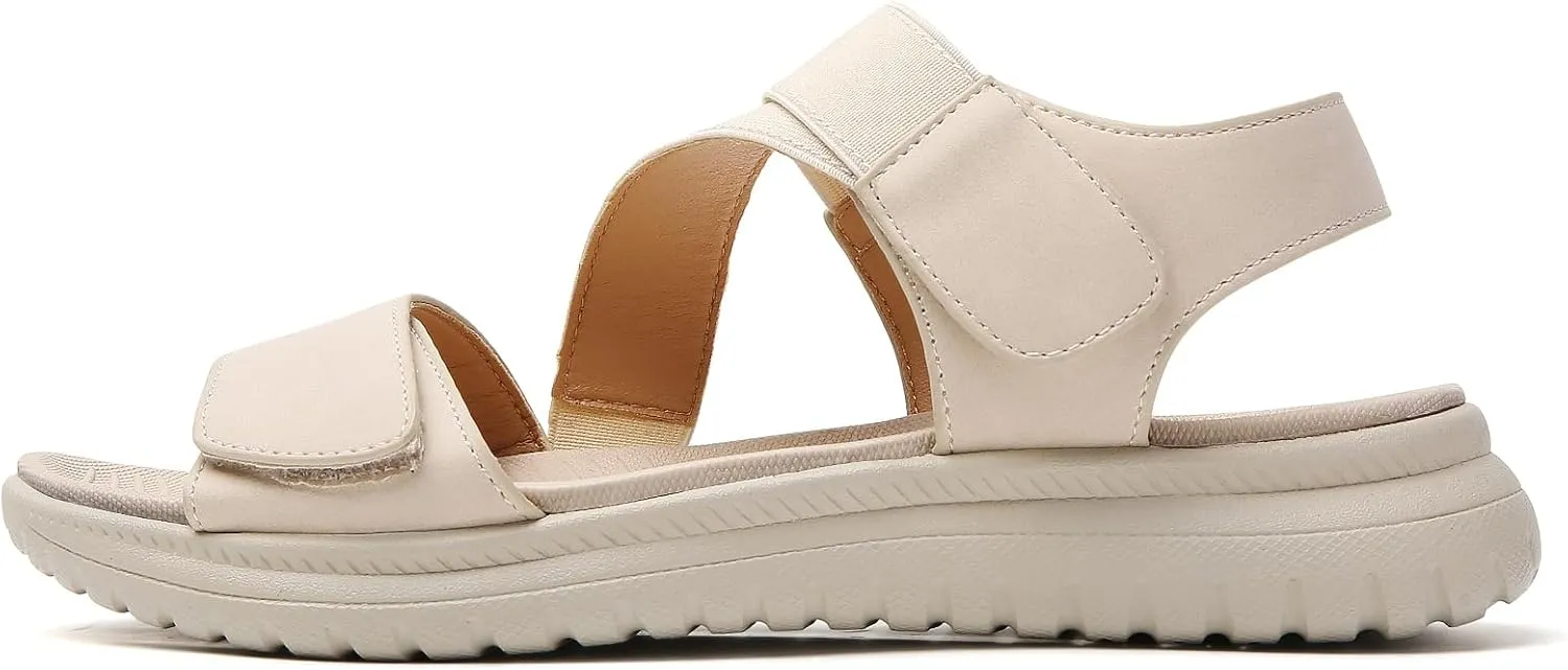 Tilocow Women Sandals Orthotic Comfortable Walking Sandals Summer Lightweight Athletic Outdoor Ankle Strap Shoes