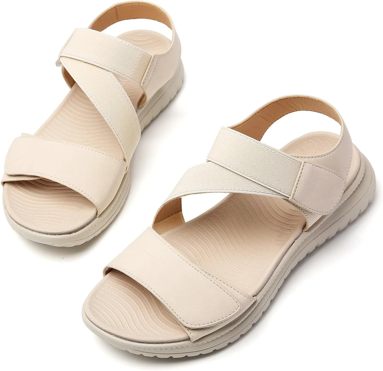 Tilocow Women Sandals Orthotic Comfortable Walking Sandals Summer Lightweight Athletic Outdoor Ankle Strap Shoes