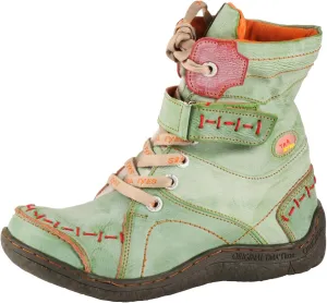 TMA EYES Women's Leather Casual Ankle Boots Fashion Non-slip With Side Zipper Design